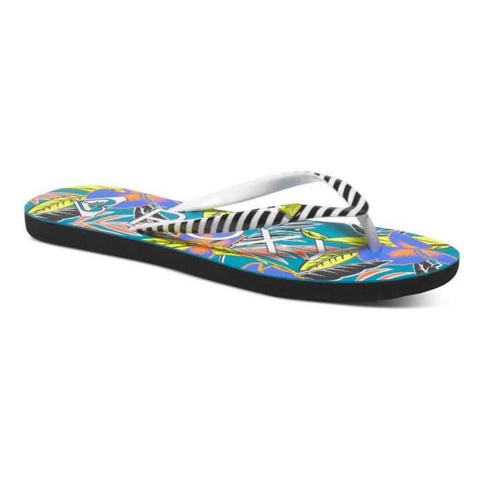 ROXY Tongs Mimosa V Floral - Adulte - Imprimé fleurs
