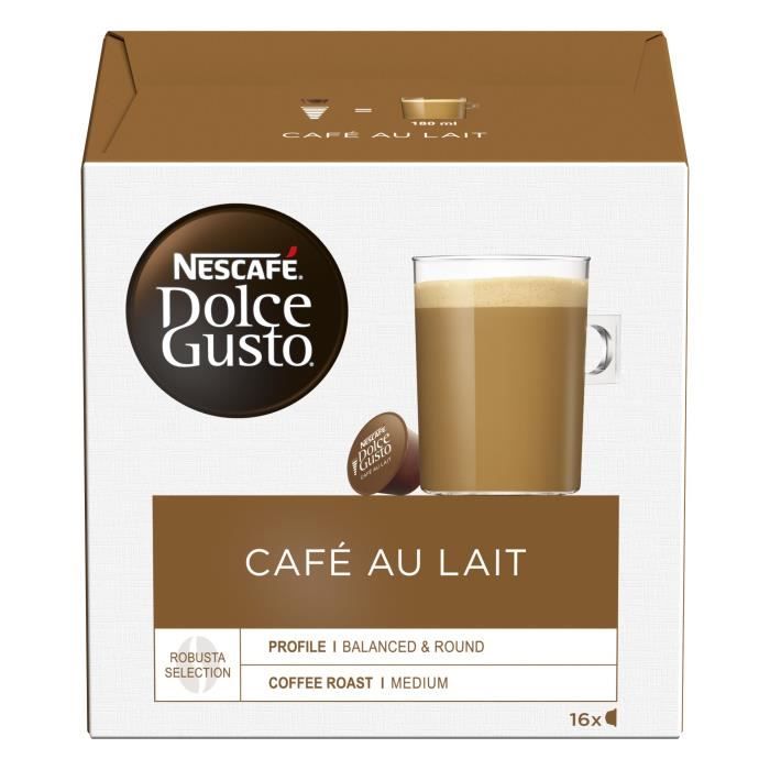 Dosette NESTLE Dolce Gusto Café au lait   Achat / Vente CAFE CHICOREE