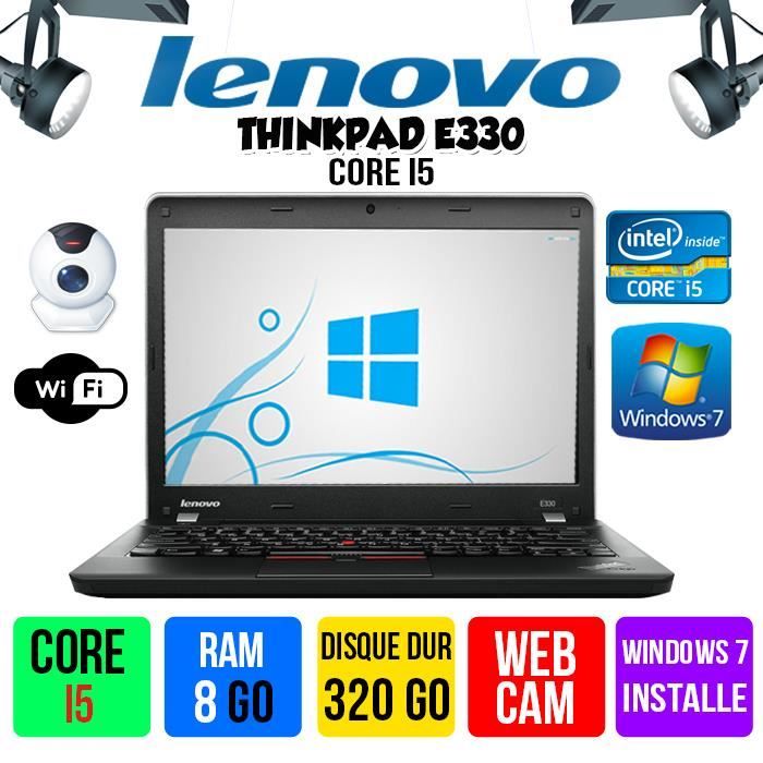 ORDINATEUR PORTABLE  THINKPAD E330 CORE I5 8GO1