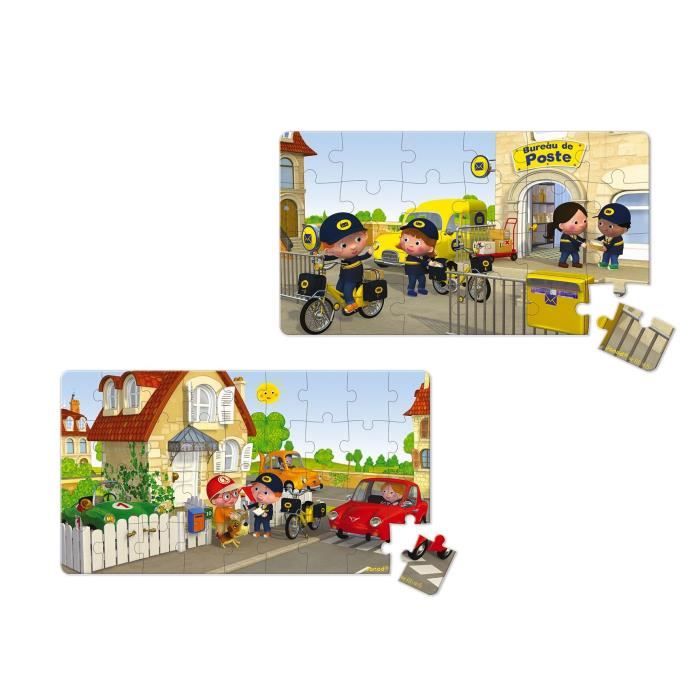 JANOD Lot de 2 Puzzles Lovely ''Le vélo de Matteo''
