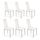Lot de 6 chaises blanches - Lena