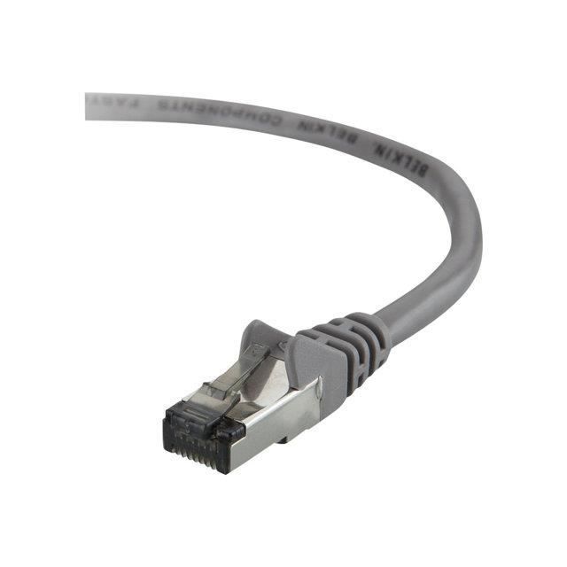 BELKIN Câble RJ45 Lisse UTP - Gris - CAT6 - Mâle/Mâle - 50 cm