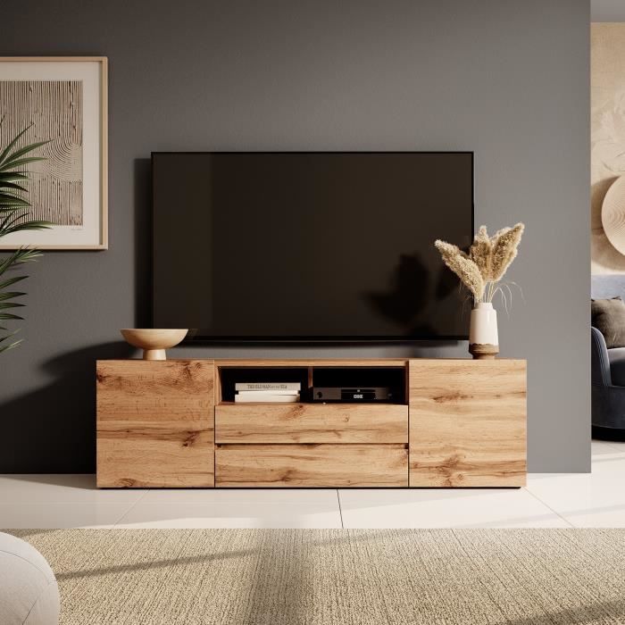 meuble tv ferme en bois ferme - achat / vente pas cher