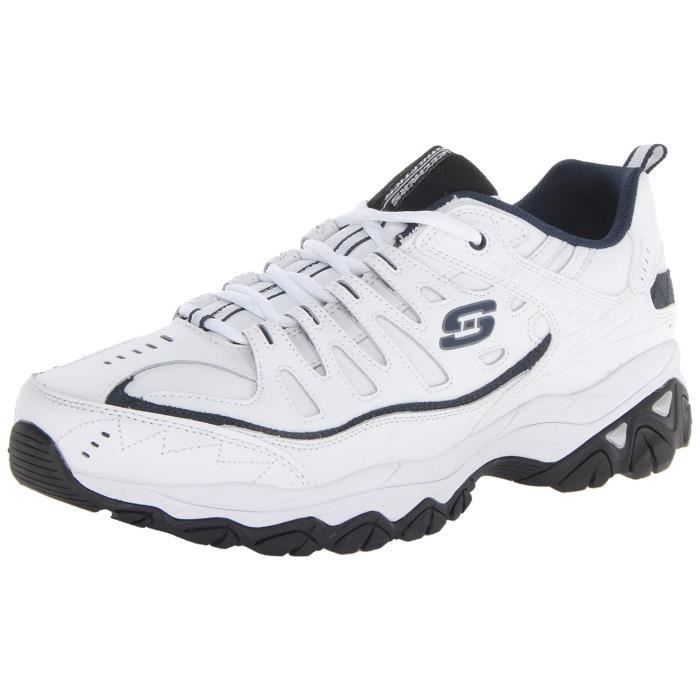 skechers memory foam homme blanche