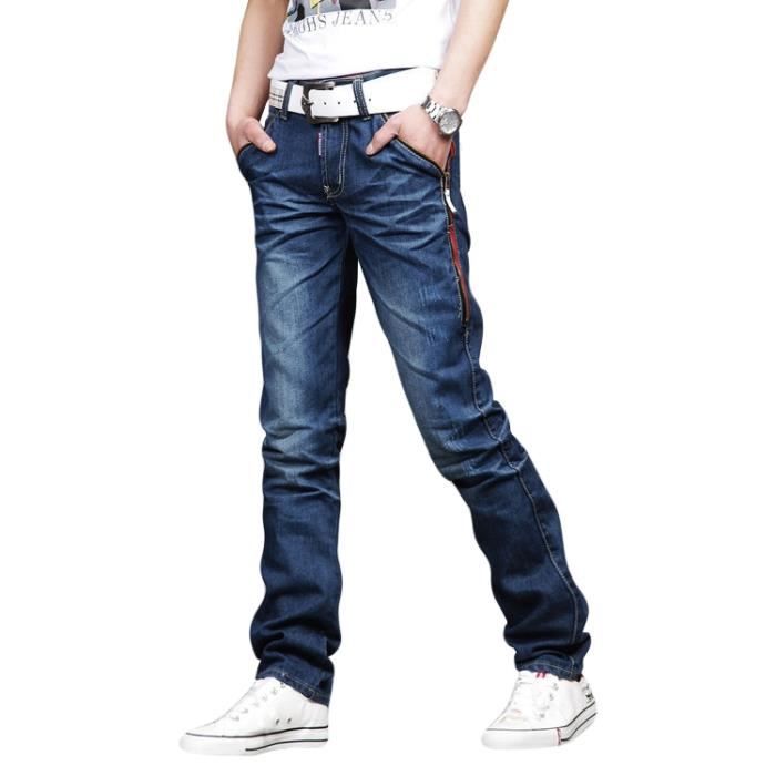 Pantalon Homme Mode Jeans Coupe Droit OuXZTkPi