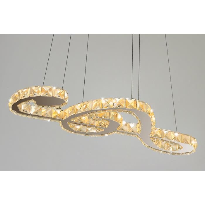Avec Télécommande Manger Suspension Led Salon Salle Dimmable Suspendu Pour Bureau Cristal Modern Note Lustre De Musical Luminaire QrCxeWdBo