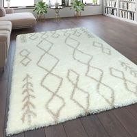 TAPIS Tapis Poils Hauts Look Scandinave Crème [160x230 c TAPIS Tapis Poils Hauts Look Scandinave Crème [160x230 c