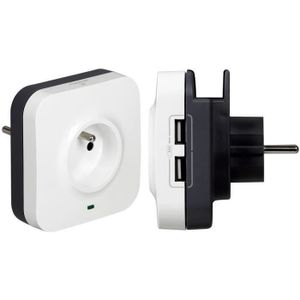 LEGRAND Prise avec 2 prises RJ45 + parafoudre