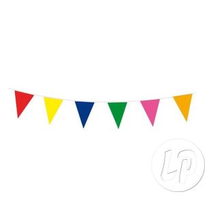 Guirlande Fanions Multicolore - 2 Banderoles De 2,8m - 20 Fanions En Coton - Décoration Fête/mariage