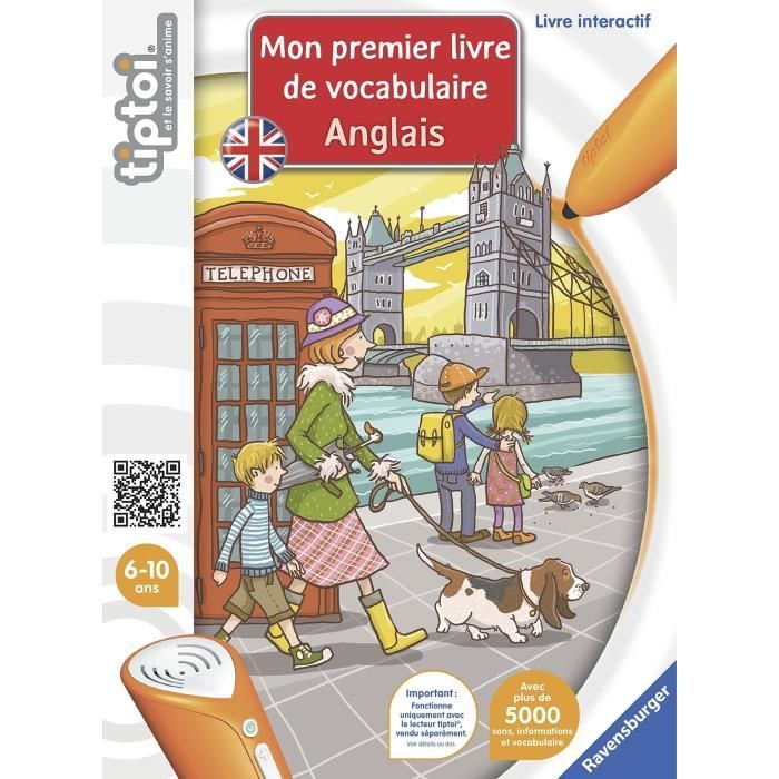 TIPTOI Mon premier Livre de Vocabulaire Anglais Interactif
