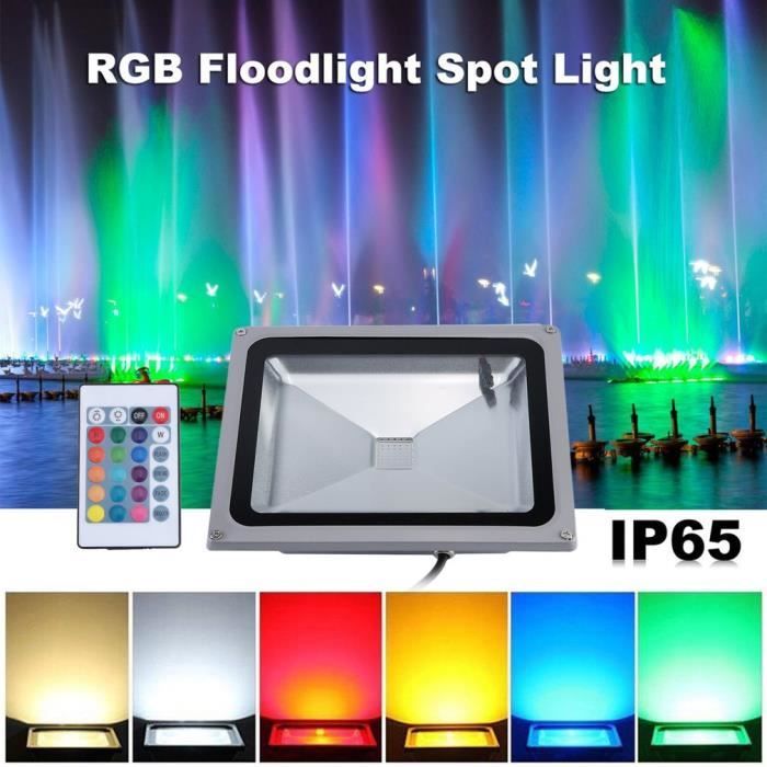 Led Projecteur Lampe Extérieur Intérieur 30w Rvb Ou D'ambiance Lj35AR4