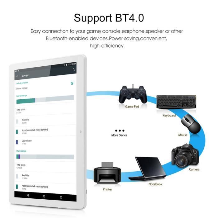 Excelvan Tablette Tactile 10.1' 1280*800 Android6.03