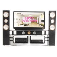 MAISON POUPÉE Mini Hi-Fi 1: 6 Ensemble d'armoires de cinéma mais MAISON POUPÉE Mini Hi-Fi 1: 6 Ensemble d'armoires de cinéma mais