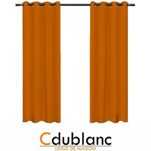 Double rideaux orange - Achat / Vente pas cher Double rideaux orange - Achat / Vente pas cher