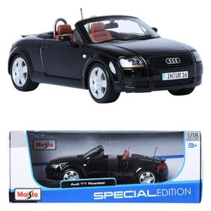 maisto 1:18 audi tt roadster black display miniature car - achat