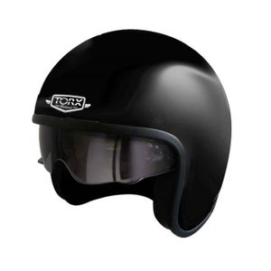 Casque Bol Torx Wyatt Shinny Black Noir Brillant M Moto Scooter