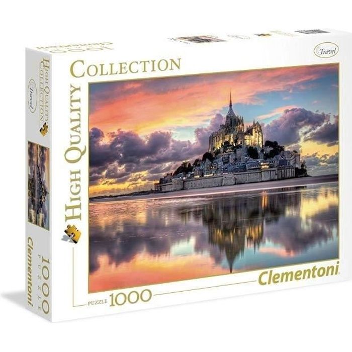 CLEMENTONI Le magnifique Mont Saint-Michel Puzzle 1000 pieces