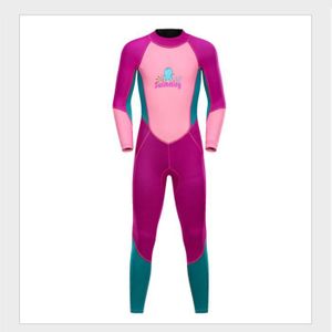 Doubleer Enfants Wetsuit Maillot de Bain pi/èce /à Manches Longues 0.5mm