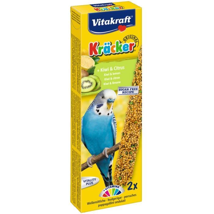 VITAKRAFT Kräcker Kiwi et citron P/2 - Pour perruche