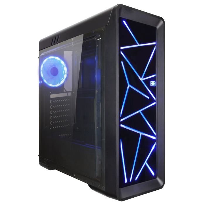 XIGMATEK Boitier PC sans alimentation - Streamliner (RGB) - Format ATX , Moyen Tour