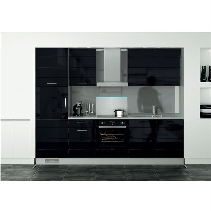 ARLEQUIN Cuisine noire 270 cm   Achat / Vente CUISINE COMPLETE