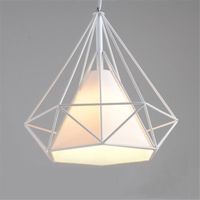 LUSTRE ET SUSPENSION Suspension Industrielle Vintage forme Cage Diamant LUSTRE ET SUSPENSION Suspension Industrielle Vintage forme Cage Diamant
