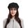 EOZY Béret Casquette Femme Chapeau Octogonal Noir