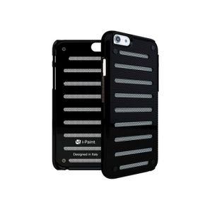 I-PAINT Coque métal iPhone 6/6S - Noir