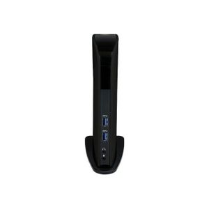 STARTECH Station d'accueil USB 3.0 pour PC portable - Réplicateur de ports 2 sorties vidéo HDMI / DVI / VGA avec GbE et audio