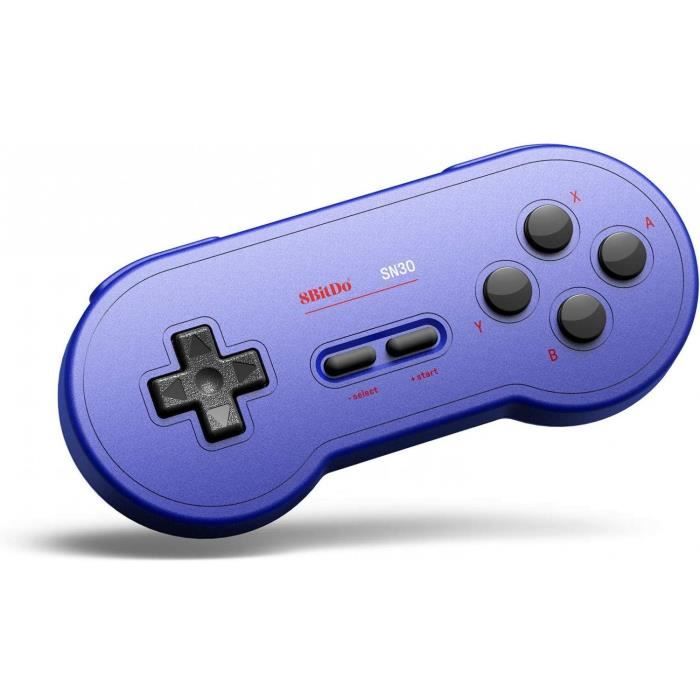 Manette Gamepad bluetooth bleue 8Bitdo SN30 GP pour Switch