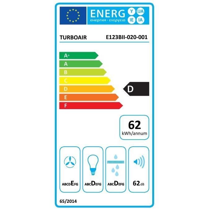  PRF0045674 - Hotte murale - 65 dB max - Inox3