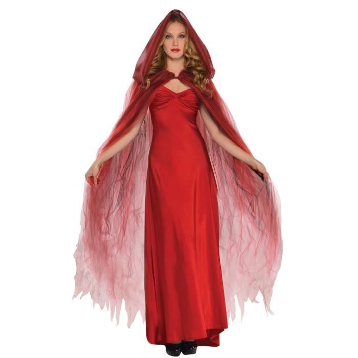 AMSCAN Déguisement, Cape Fantôme Rouge