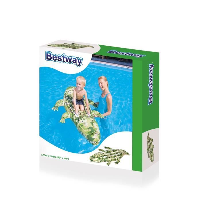 BESTWAY Chevauchable Crocodile Camouflage - 176 x 102 cm