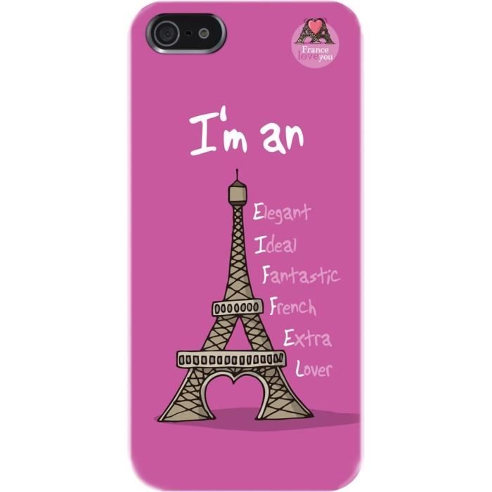 HIHIHI Coque ip 5 / 5s - Effeil french lover