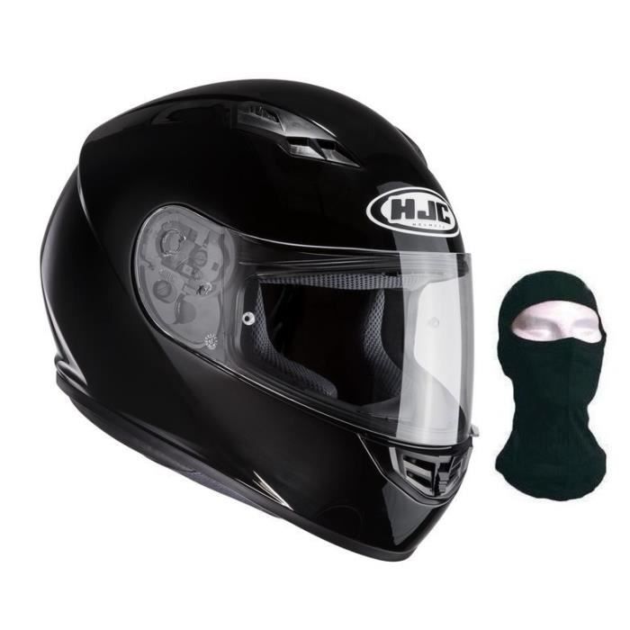 HJC Casque intégral CS-15 noir verni + cagoule