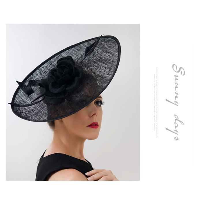 Femme Chapeau de Cérémonie Chapeau Voilette Mariage ...