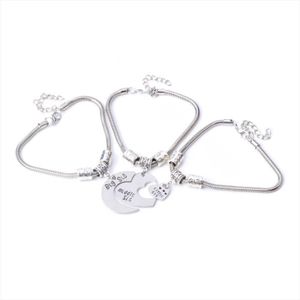 BRACELET , GOURMETTE 3 pcs Sœurs Amitié Bracelet Breloque Petit Moyen G. \u2039\u203a