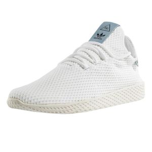 Adidas Homme Chaussures / Baskets PW Tennis Hu Blanc Blanc - Achat ... adidas Homme Chaussures / Baskets PW Tennis Hu
