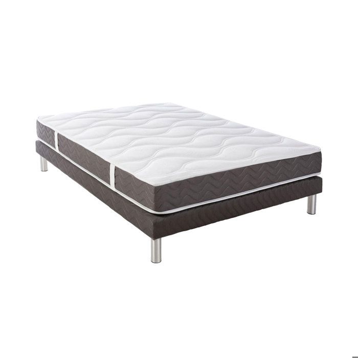 CONFORT DESIGN Ensemble 140 x 190 - Latex - 18 cm - Très ferme - BARCELONA