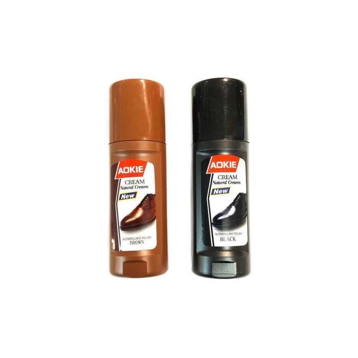 Briller Cirage Chaussures 75ml En Pour Crème Aokie À Noir Liquide rCoBxWde