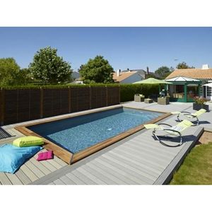 Piscine Maeva Rectangulaire 772 X 383 X 150 Cm Avec Escalier Durapin