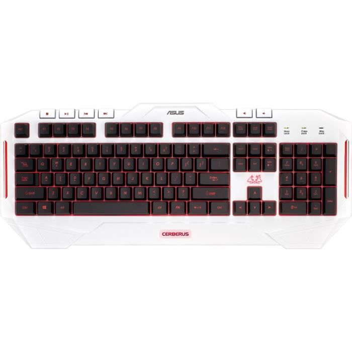 ASUS Clavier Gamer Cerberus Artic blanc