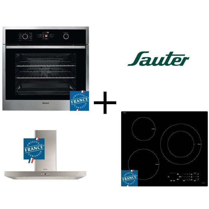 PACK cuisson SAUTER - SOP4440X Four + SPI5361B Table de cuisson + SHB4912X Hotte