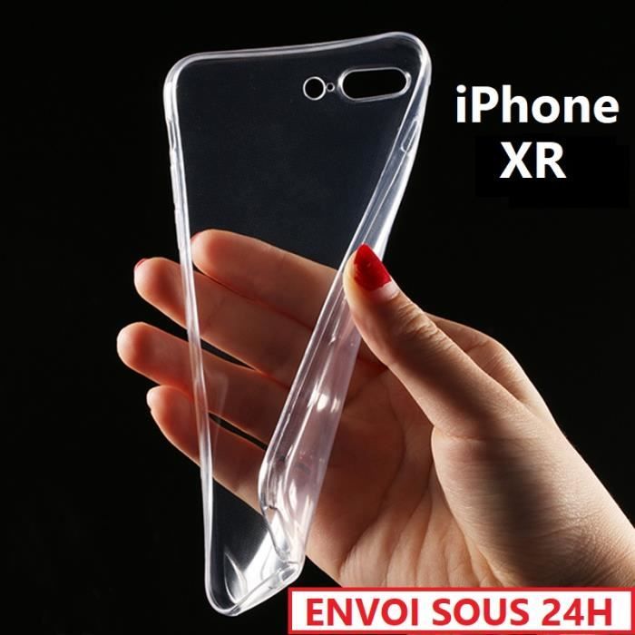 coque iphone xr silicone transparant
