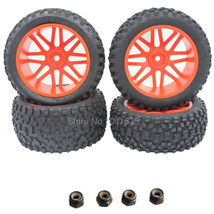 Bandes Colle Pour Pneus RC - 4 Pièces, Diamètre 85 Mm - Pour Camions 1/8, 1/10 - Couleur Rouge, Haute élasticité