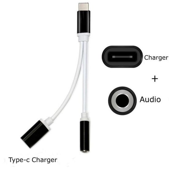 Usb Type C Vers 35 Mm Jack Aux Casque Audio Splitter Convertisseur