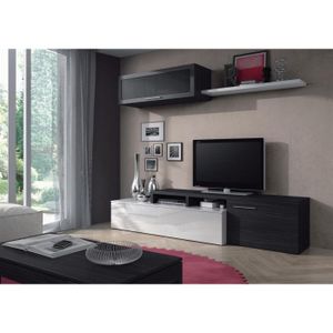 Good Meuble De Tv Mural #3: MEUBLE TV NEXUS Ensemble Séjour Contemporain Mélaminé Blanc Good Meuble De Tv Mural #3: MEUBLE TV NEXUS Ensemble Séjour Contemporain Mélaminé Blanc