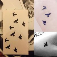 TATOO - BIJOU DE CORPS Tatouage Temporaire Peau Tatto Oiseaux Autocollant TATOO - BIJOU DE CORPS Tatouage Temporaire Peau Tatto Oiseaux Autocollant