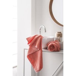 FINLANDEK Set de 2 Serviettes de toilette KYLPY 50x100 cm corail