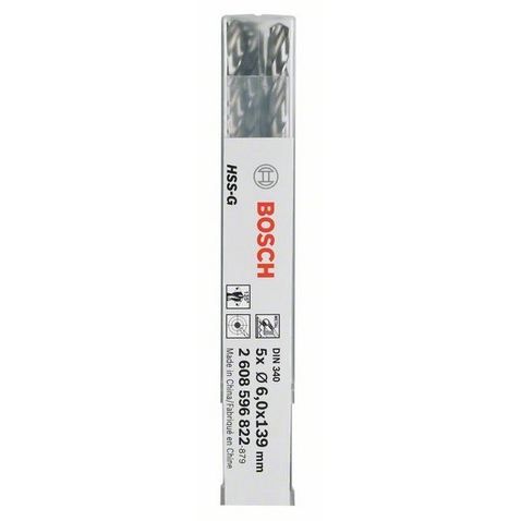 BOSCH Foret pour le metal HSS 85 mm Longueur 117 mm DIN 338